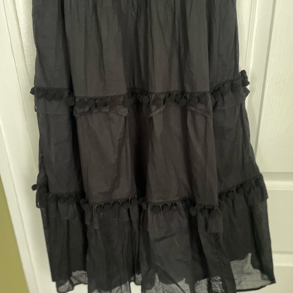 J Crew Black Ruffled Dress - Picture 3 of 5